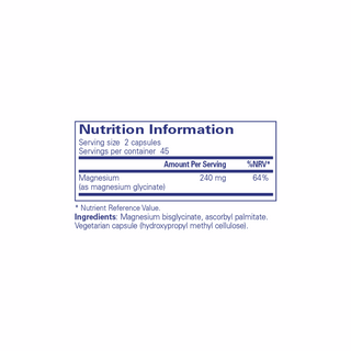 Magnesium Glycinate 90 Capsules - Pure Encapsulations