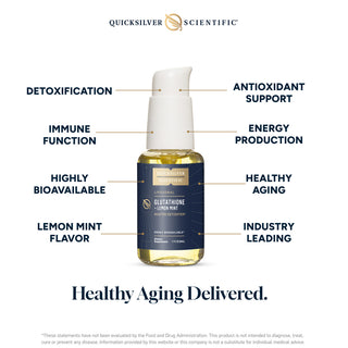 Glutathione + Lemon Mint - 50ml | Quicksilver Scientific