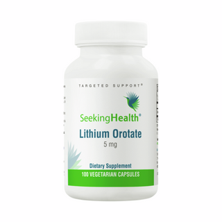 Lithium Orotate 5mg - 100 Capsules | Seeking Health