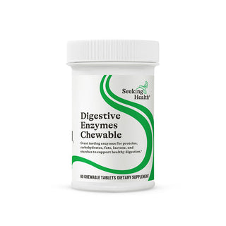 Digestive Enzymes Chewable - 60 Chewable Tablets | Seeking Health