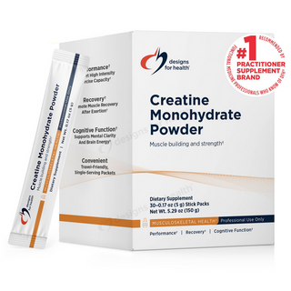Creatine Monohydrate Powder - 30 x 5g Stick Packs | Designs For Health