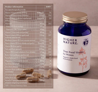 True Food Vitality for Women - 60 Capsules | Higher Nature