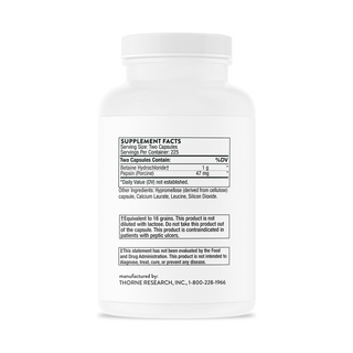 Betaine HCl/Pepsin - 450 Capsules | Thorne