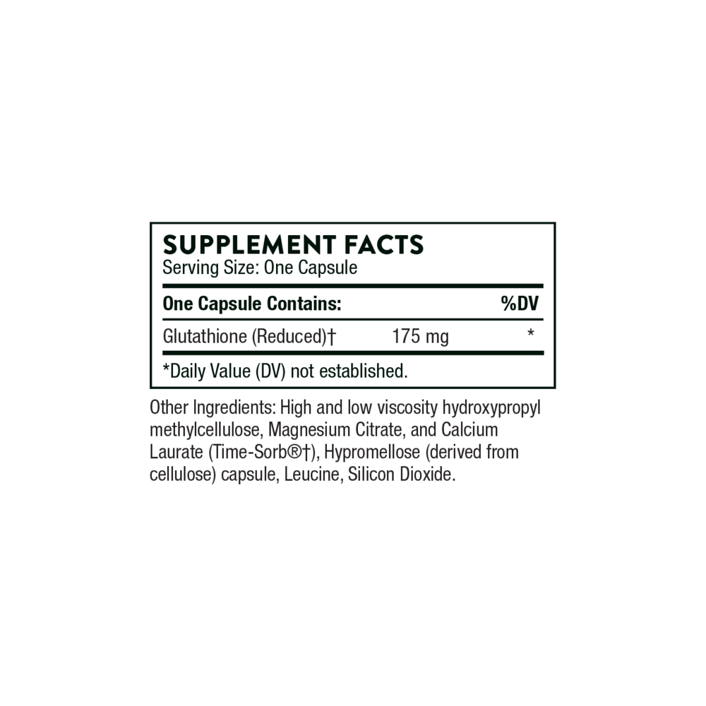 Glutathione-SR | 60 Capsules | Thorne | Supplement Hub Glutathione-SR | 60 Capsules | Thorne | Supplement Hub