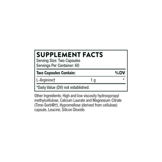 L-Arginine - 120 Capsules | Thorne