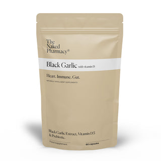 Black Garlic with Vitamin D - 60 Capsules | The Naked Pharmacy