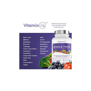 Whole Food Multivitamin for Men - 120 Capsules | Vitamin IQ