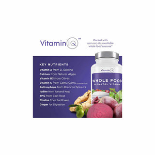 Whole Food Prenatal Vitamin - 120 Capsules | Vitamin IQ