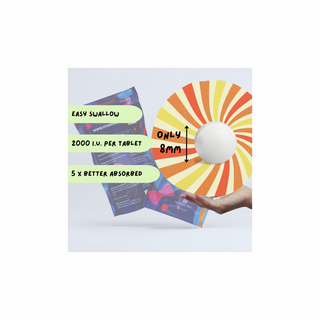 Vitamin D3 2000 IU as Calcifediol - 60 Tablets | VitamoreD