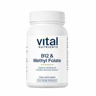 B12 & Methyl Folate - 100 Capsules | Vital Nutrients