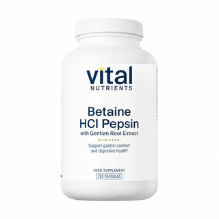 Betaine HCl Pepsin - 225 Capsules | Vital Nutrients