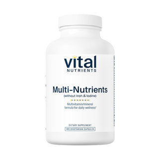 Multi-Nutrients (No Iron or Iodine) - 180 Capsules | Vital Nutrients