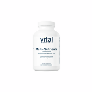 Multi-Nutrients 3 (without Copper & Iron) - 180 Capsules | Vital Nutrients