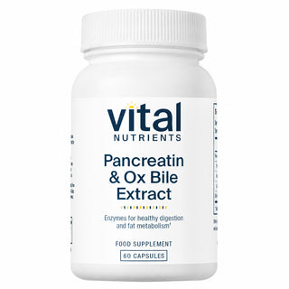 Pancreatin & Ox Bile Extract  - 60 Capsules | Vital Nutrients