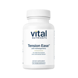 Tension Ease with Ashwagandha - 60 Capsules | Vital Nutrients