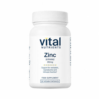 Zinc Citrate 30mg - 90 Capsules | Vital Nutrients