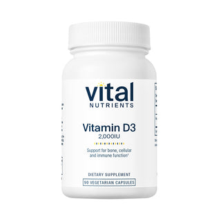 Vitamin D3 2,000 IU - 90 Capsules | Vital Nutrients